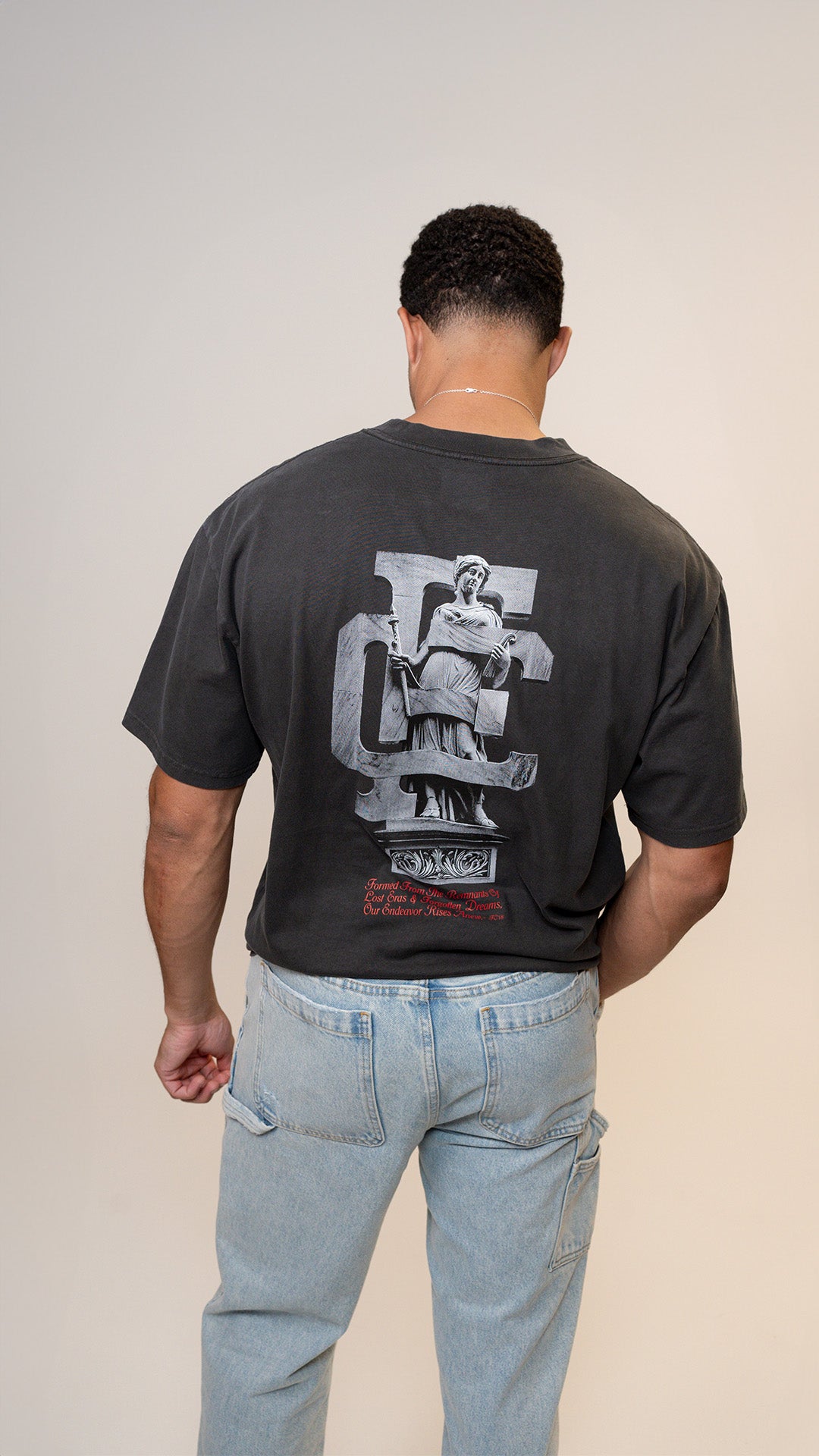 Camiseta extragrande y pesada Lost Eras